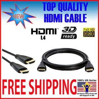30FT GOLD PLATED HDMI CABLE 1.4 1080P FHD BLURAY 3D TV DVD PS3 HDTV 