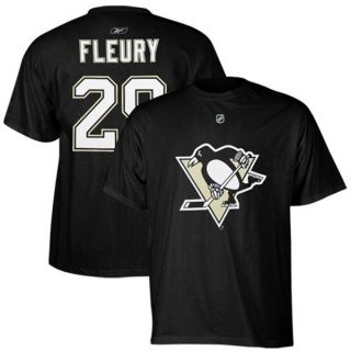 Pittsburgh Penguins Marc Andre Fleury Reebok Player Jersey T Shirt Sz 
