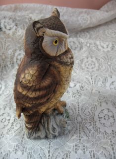 Vintage ANDREA By Sadek Made In Japan Figurine Horned Owl 9339