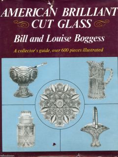 Antique American Brilliant Cut Glass Makers Patterns Scarce 