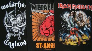 Large Back Patches Maiden Motorhead Metallica punk rock grunge biker 