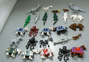 25 Piece Lot of Lego Minifigs Animal Mini Figurines Including Star 