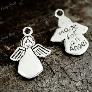 60pcs Tibetan Silver Angel Charms Pendants Drops TS0140