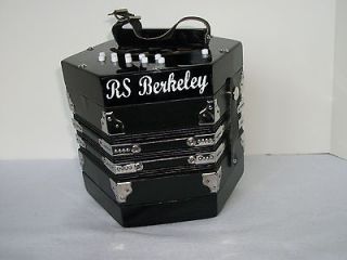 CONCERTINA ACCORDION RS BERKELEY + CASE BLACK CONCERTINA BRAND NEW 