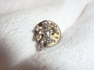 Silvertone Guardian Angel Have Faith Brooch Lapel or Hat Pin Tie 