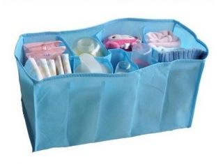 Blue Tote Nursing Baby Diaper Bags Storage Travel Organizer Milk 