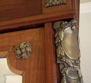 ANTIQUE FURNITURE FRENCH LOUIS XVI TWO DOOR ARMOIRE * COMPLETELY 