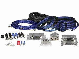   Gauge Amp Kit w RCA Cables ANL Fuse Holders Complete Hardware