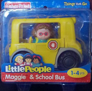Newly listed NEW Little People Maggie & School Bus by Fisher Price