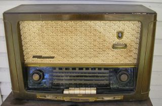 Vintage Grundig Majestic 3045WX 3045 WX Tube Radio Lights Up