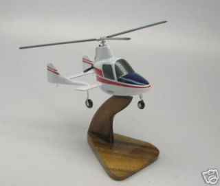 autogyro mcculloch j2 airplane wood model free ship