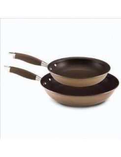 Anolon Advanced Bronze 10 & 12 Open French Skillet Twin Pack