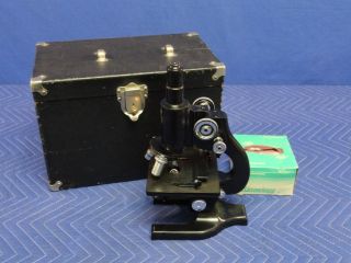 Vintage Spencer Buffalo Laboratory Microscope 194931 w/2 Axis Stage 