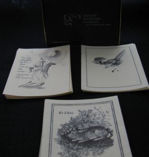 68 assorted vintage antioch bookplates Antioch Bookplate Company