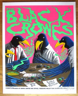 Black Crowes, Jackie Greene Gig Concert Poster 2010 Jefferson Wood 