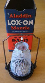 Vintage Aladdin Lox On Mantle New Old Stock Oil Lamp Part fits B A or 