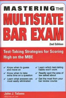 Mastering the Multistate Bar Exam Test Taking Strategies for Scoring 