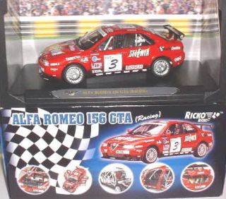 RICKO ALFA ROMEO 156 GTA 2003 RACING RED #1 1/18 #32140 BOXED