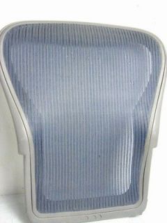11 30) Herman Miller Size C Aeron Office Desk Chair Back Grey & Blue