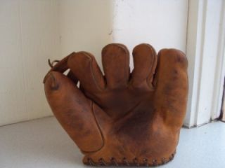 1940s Split Finger Western 320 Luke Appling Baseball Glove