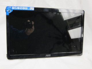 AOC E1649FWU 16 USB Powered Portable LED Monitor Glossy Black as Is 