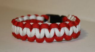 Alabama Crimson Tide Color Paracord Bracelet   Custom Fit BCS National 