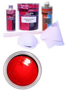 Candy Apple Red Metallic Acrylic Enamel Auto Paint Kit