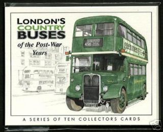 london s country buses collectors cards green line from united