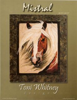 Mistral Wind Blown Horse Applique Quilt Kit Toni Whitney