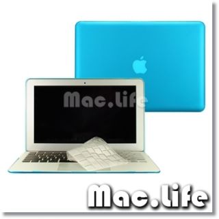 2in1 Rubberized Aqua Blue Case for MacBook Air 11 A1370 with TPU 