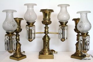 find such a quality set of lamps in such fine condition each lamp has 