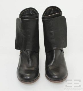 Gelati by Argila Black Leather Ankle Boots Size 39 5
