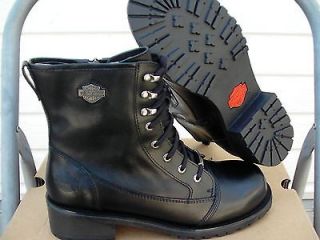 Womens harley davidson boots black meg comfort boots size 6 us new in 