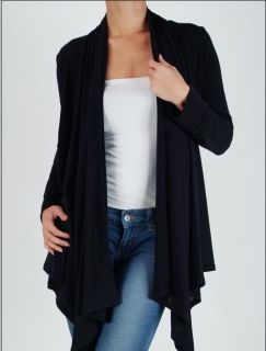 black cardigan sweater drape wrap top plus 1x 2x 3x