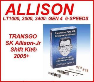 ALLISON 1000   2400 05+ 6 SPEED GEN4 TRANSMISSION Shift Kit® TRANSGO 