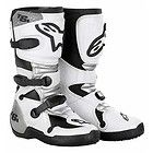 alpinestars youth tech 6s motocross boots white and silver more