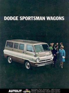 1966 dodge a100 sportsman van camper brochure tec time left
