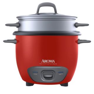 Aroma ARC 743 1NGR 6 Cup (Cooked) Rice Cooker and Food Steamer