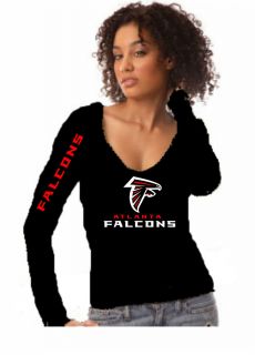 Atlanta Falcons Scoop Neck Sexy Top by Capital Sportswear Size s XL 