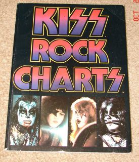 KISS ROCK CHARTS SONGBOOK 1977 AUCOIN WITH MASKS