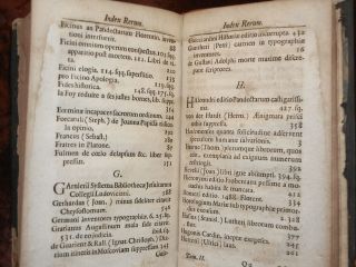 Amoenitates Literariae Observationes by Schelhorn Incunabula RARE 