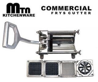 New Commercial Stainless Steel French Fry Frys Cutter 4pc Blade   3/8 