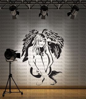 angel fairy woman wall sticker graphic big 1st p p