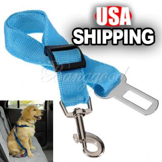 Pet Dog Cat Adjustable Car Vehicle Safety Seatbelt Seat Belt Clip 