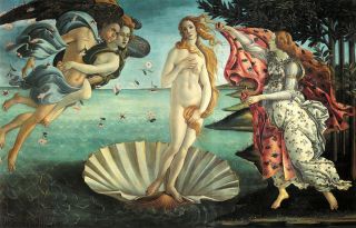 print canvas la nascita di venere by botticelli repro from