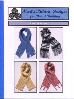 Scarf Collection Pattern for Knitting Board Loom Frame