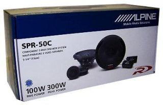 ALPINE SPR 50C 5.25 Compnenet Car Speakers/ 5 1/4 2 Way Car Audio 