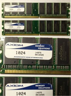 AXIOM 2GB DDR RAM KIT 2X 1GB DESKTOP MEMORY PC3200 NON ECC 
