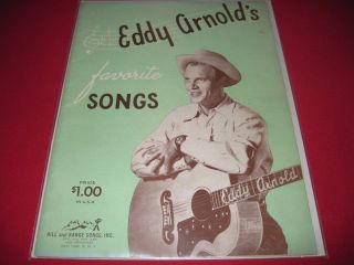 RARE Sheet Music Book Eddy Arnolds Favorite Songs