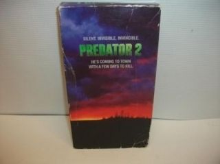 Predator 2 (VHS, 1991) Action movie tape great ass flick Danny Glover 